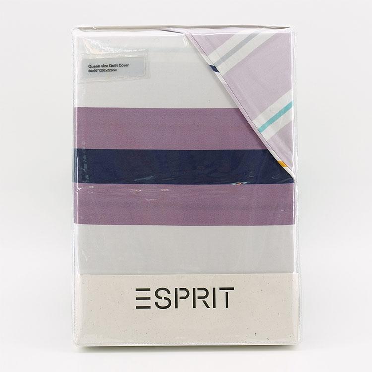 ESPRIT [1100針]  全棉貢緞印花床品套裝 – Leander Stripe (5個尺寸)