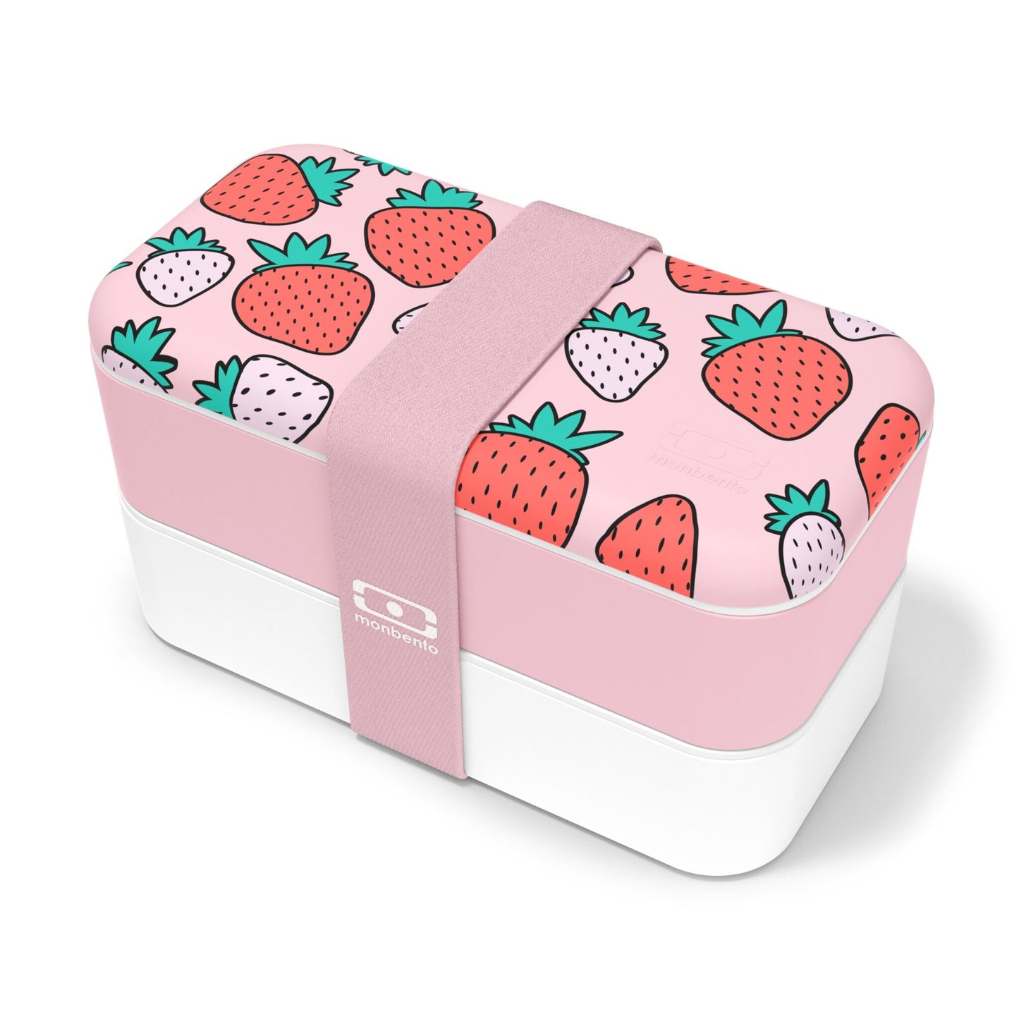 MONBENTO 【法製。和魂】 和式便當盒 粉紅草莓