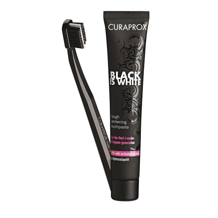 【現貨】CURAPROX Black Is White 活性炭牙膏及超柔軟牙刷套裝