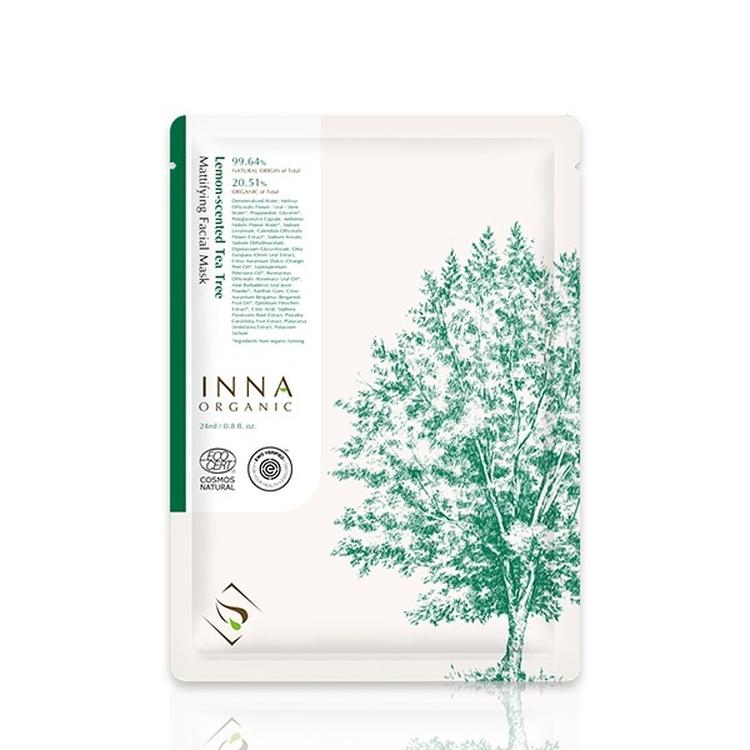 【現貨】Inna Organic 童顏有機 檸檬茶樹平衡控油隱形面膜 24ml（1片裝）