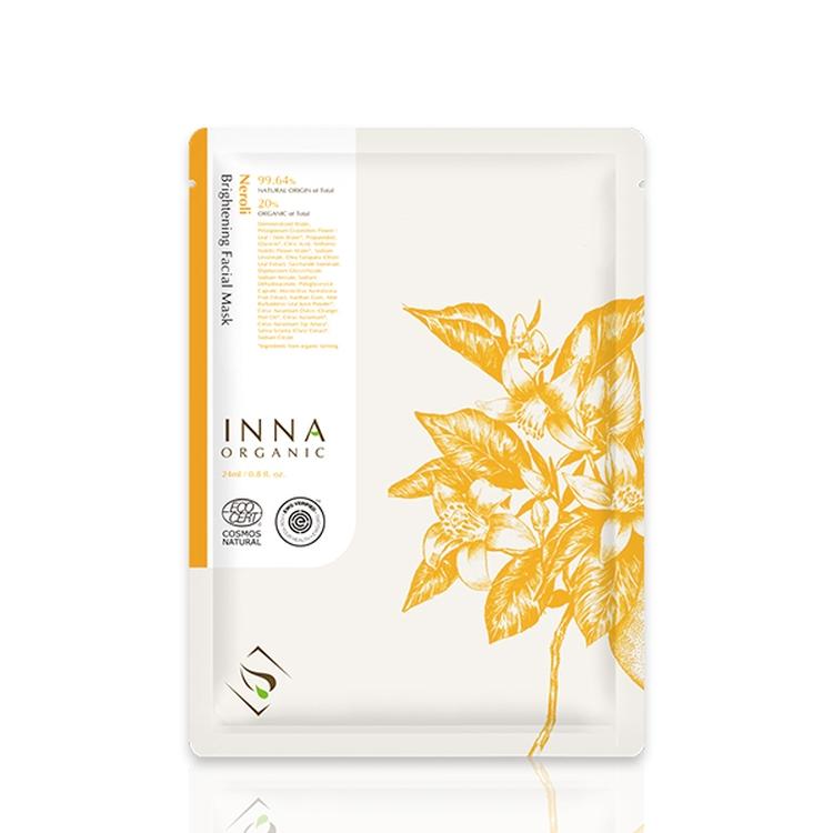 【現貨】Inna Organic 童顏有機 - 橙花光采嫩白隱形面膜 24ml（1片裝）