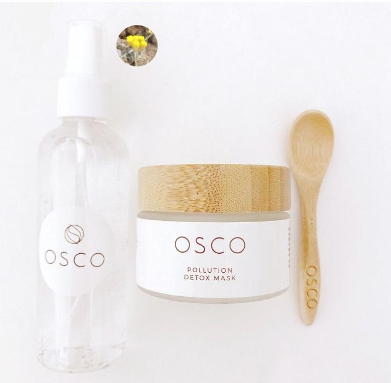 OSCO 抗污染淨肌套裝 (敏感肌) (抗污染排毒面膜 + 100%有機永久花花水)