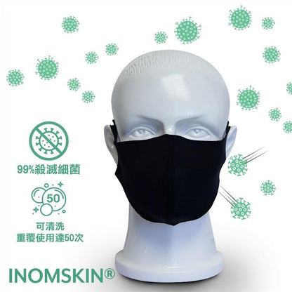 INOMSKIN - 韓國礦物質料運動布口罩 - 大尺寸