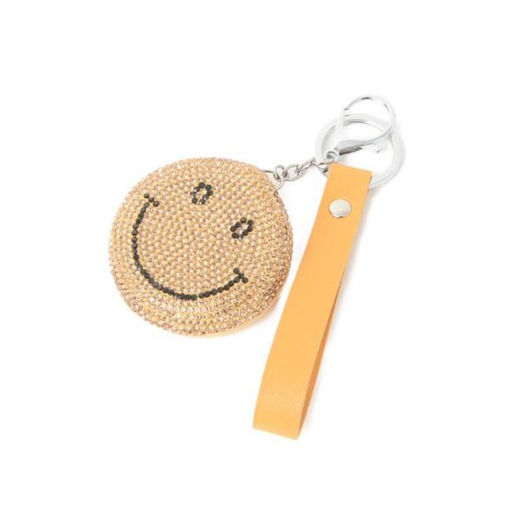 Smiley 笑臉樹脂鑰匙圈 |啡色